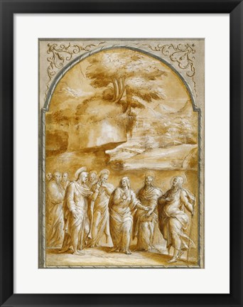 Framed Christ and the Canaanite Woman Print