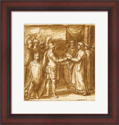 Framed Scene from the History of the Farnese Family Print