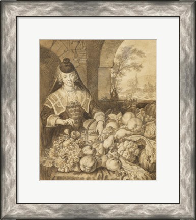 Framed Saint Jerome Hearing the Trumpet of the Last Judgement - food Print