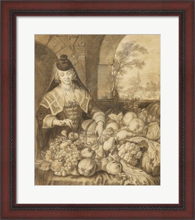 Framed Saint Jerome Hearing the Trumpet of the Last Judgement - food Print