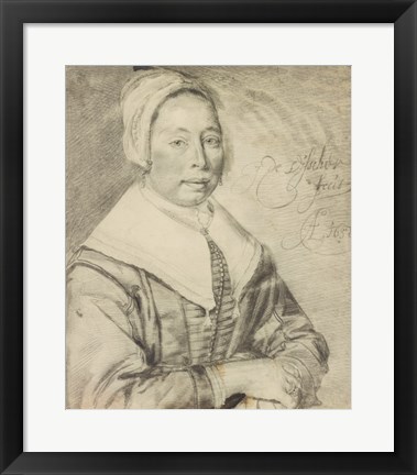 Framed Portrait of a Woman Print