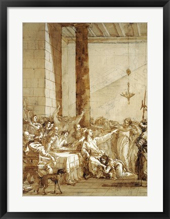 Framed Christ at Supper with Simon the Pharisee Print