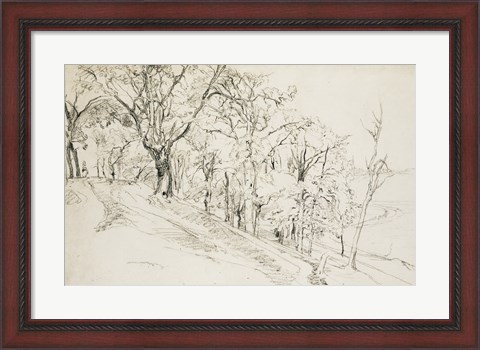 Framed Forest in Boisremond Print