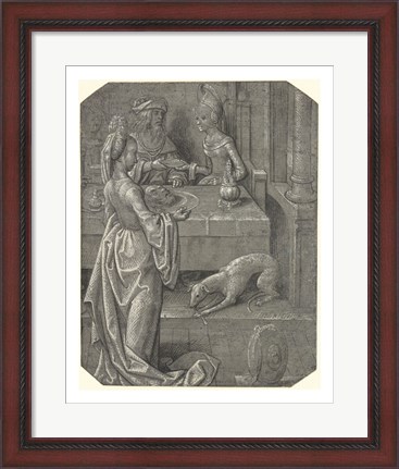 Framed Salome with the Head of John the Baptist Print