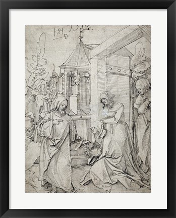 Framed Christ Taking Leave of His Mother Print