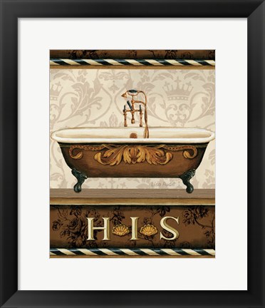 Framed Bourgoisie Bath I Print