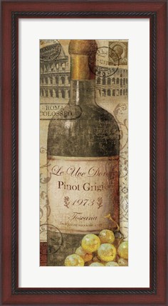 Framed European Wines I Print