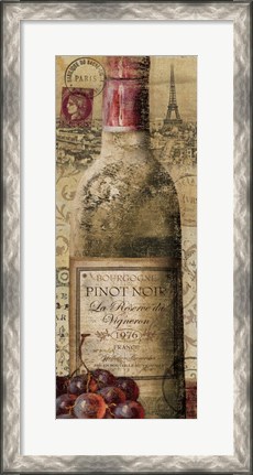 Framed European Wines II Print