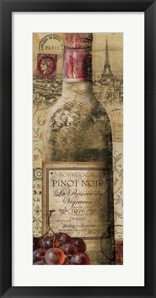 Framed European Wines II Print