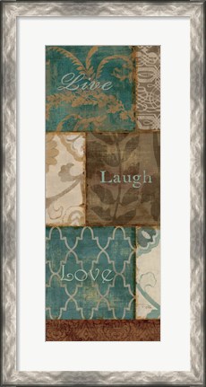 Framed Live laugh Love Print