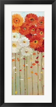 Framed Daisies Fall II Print