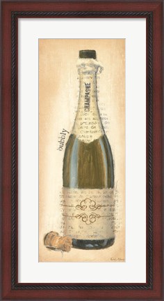 Framed Bubbly Champagne Bottle Print