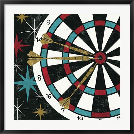 Framed Vegas - Darts Print