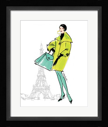 Framed Colorful Fashion II - Paris Print