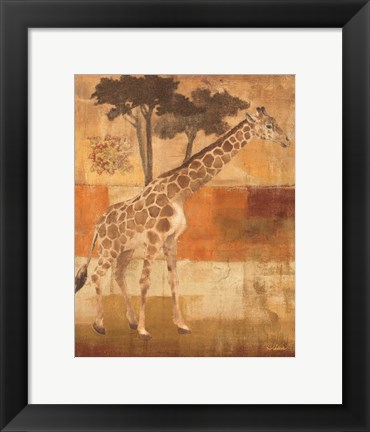 Framed Animals on Safari I Print