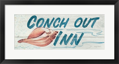 Framed Conch Out Inn Print