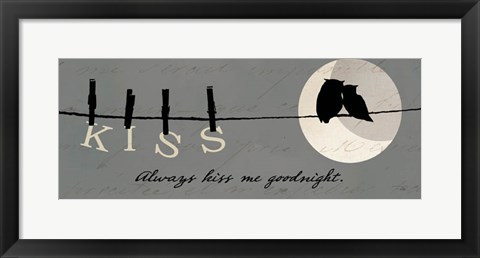 Framed Moon Lovers II Print