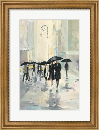 Framed City in the Rain Print