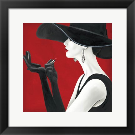 Framed Haute Chapeau Rouge II Print