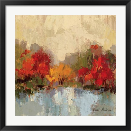 Framed Fall Riverside I Print
