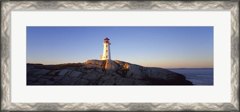 Framed Peggy&#39;s Point Lighthouse, Peggy&#39;s Cove, Nova Scotia, Canada Print