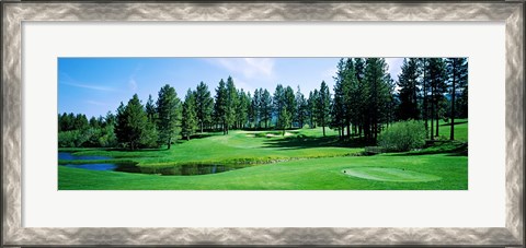 Framed Golf course, Edgewood Tahoe Golf Course, Stateline, Douglas County, Nevada, USA Print
