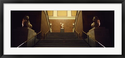 Framed Low angle view of staircase, British Museum, London, England Print