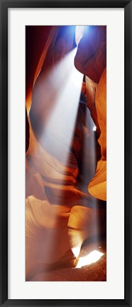 Framed Sun Throuh the Rocks, Antelope Canyon, Arizona Print