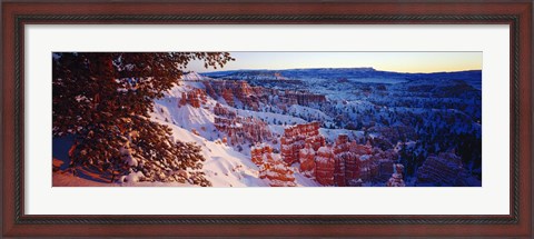 Framed Snow in Bryce Canyon National Park, Utah, USA Print