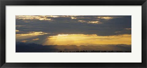 Framed Clouds in the sky, Daniels Park, Denver, Colorado, USA Print