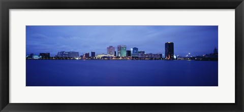 Framed Buildings on the waterfront, Norfolk, Virginia, USA Print