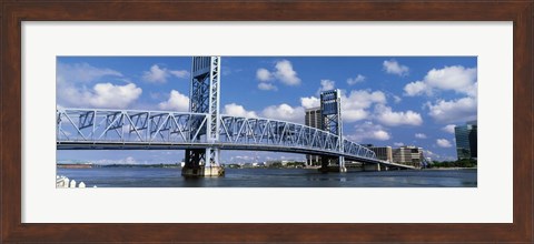 Framed Main Street Bridge, Jacksonville, Florida, USA Print