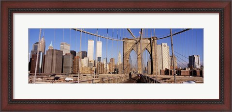 Framed Brooklyn Bridge Manhattan New York NY USA Print