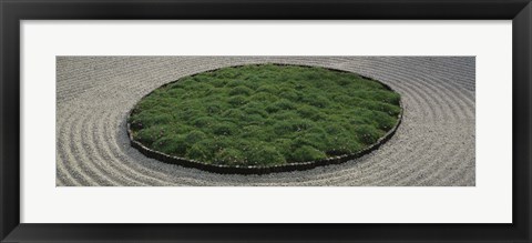 Framed High angle view of a Japanese garden, Portland, Oregon, USA Print
