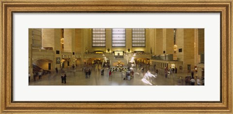Framed Group of people in a subway station, Grand Central Station, Manhattan, New York City, New York State, USA Print