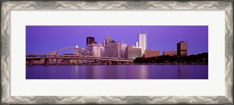 Framed Allegheny River Pittsburgh PA Print