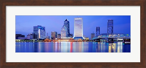 Framed Night, Jacksonville, Florida, USA Print