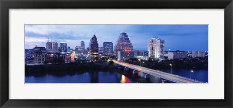 Framed Night, Austin, Texas, USA Print