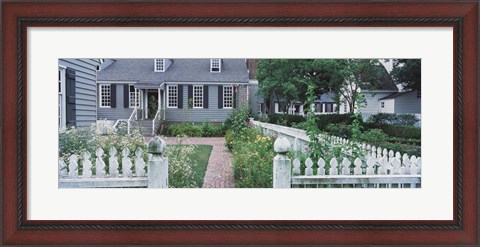 Framed Gardens Williamsburg VA Print