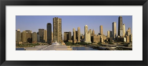 Framed Chicago skyscrapers on a sunny day, IL Print