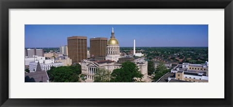 Framed Atlanta skyline during the day, GA Print