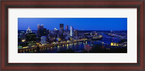 Framed Pittsburgh from Mount Washington Print