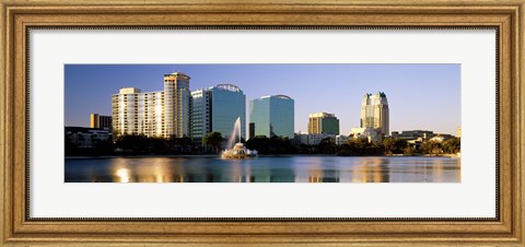Framed Orlando skyline, Florida Print