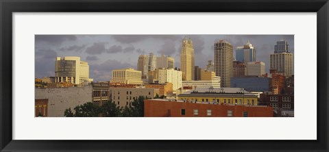 Framed Kansas City, Missouri Skyline Print