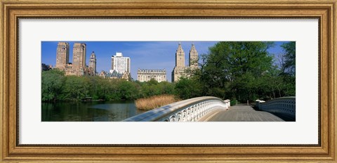 Framed Bow Bridge, Central Park, NYC, New York City, New York State, USA Print