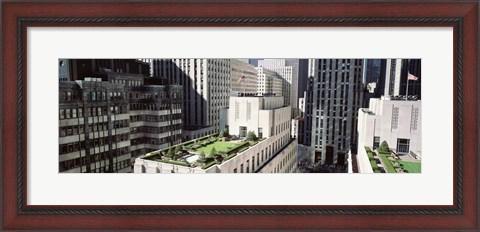 Framed Rooftop View Of Rockefeller Center, NYC, New York City, New York State, USA Print