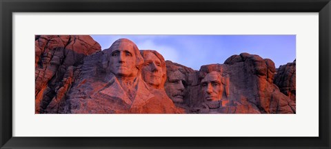 Framed Mt Rushmore National Monument, Rapid City, South Dakota Print