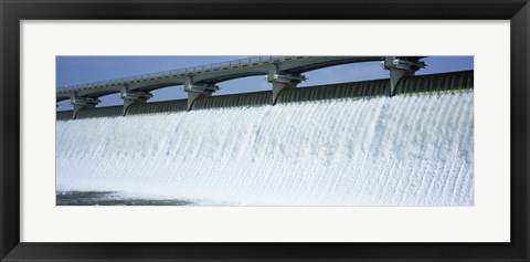 Framed USA, Ohio, Columbus, Big Walnut Creek, Low angle view of a Dam Print