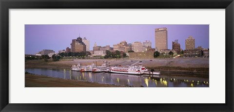 Framed Buildings At The Waterfront, Memphis, Tennessee Print