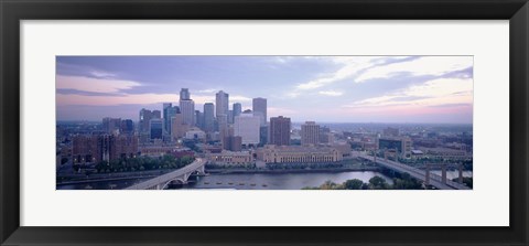 Framed Buildings In A City, Minneapolis, Minnesota, USA Print